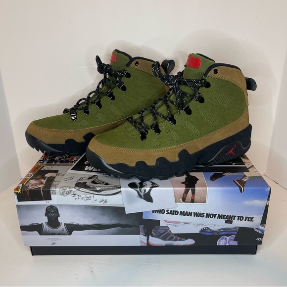 Nike Air Jordan 9 Retro Boot NRG Beef & Broccoli AR4491-200 Men’s Size 9.5 - Picture 2 of 11
